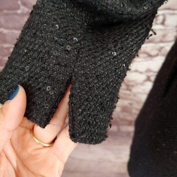 ❤️SOLD❤️CHANEL Tweed Sequin Jacket Blazer Employee - Picture 6 of 12